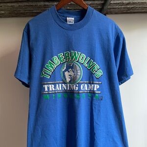 Vintage 1989 inaugural season Minnesota Timberwolves training camp T-shirt large